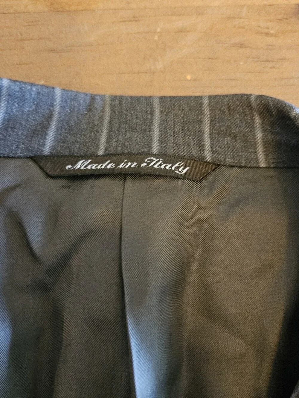 Canali Suit Jacket Brown Pinstripe Striped Blazer Sport Jacket 42R Pure Wool